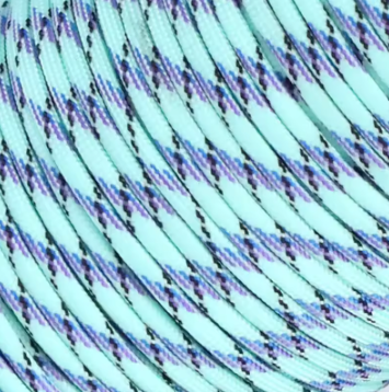 Parakoord licht blauw lila 4mm - 1 meter-koord-Kraaltjes van Renate