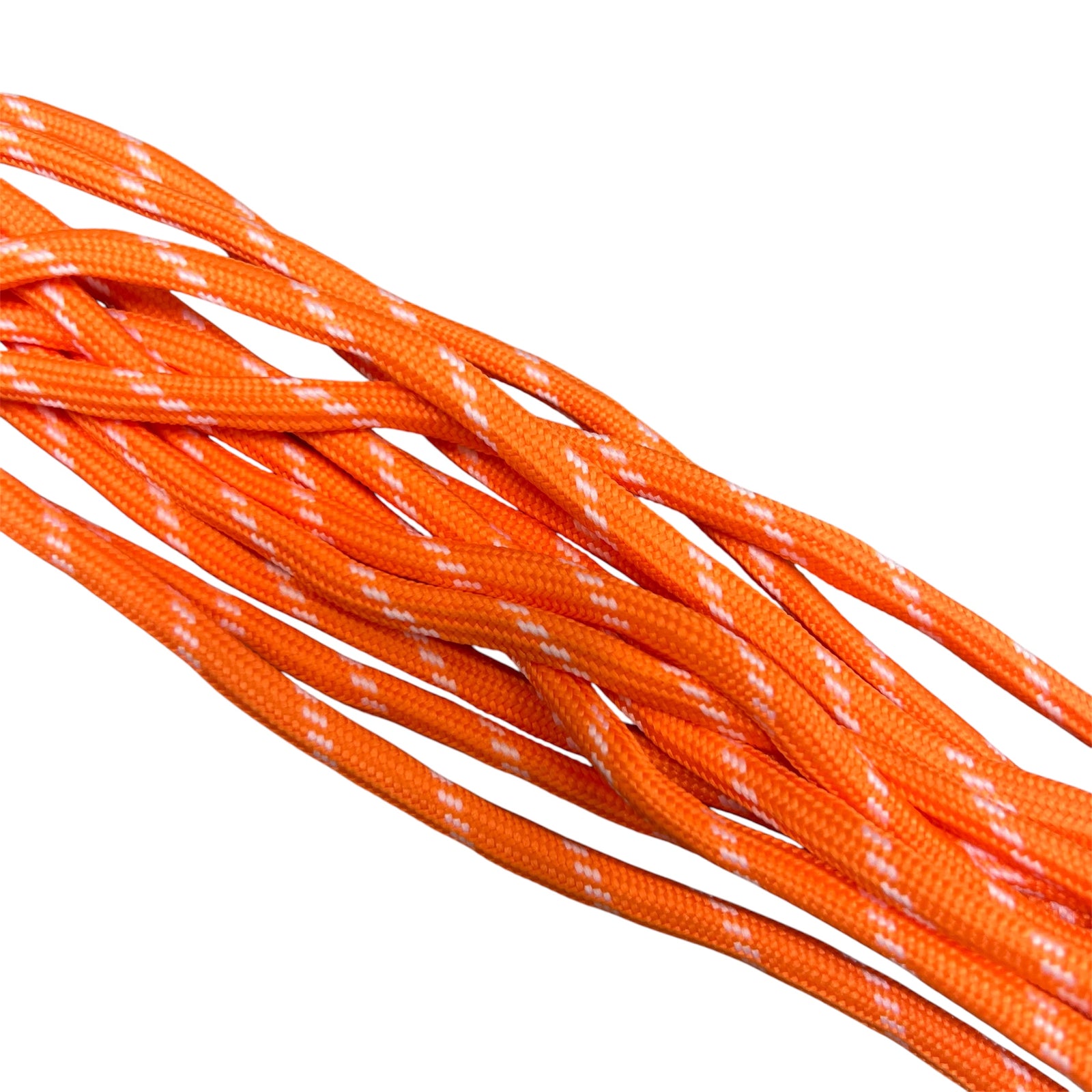 Parakoord oranje wit 5mm - 1 meter-Koord-Kraaltjes van Renate
