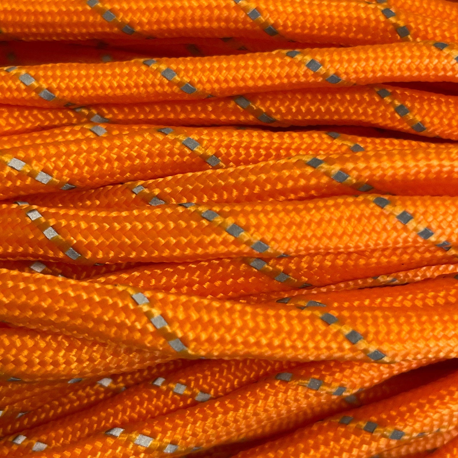 Parakoord oranje-zilver 4mm - 1 meter-koord-Kraaltjes van Renate