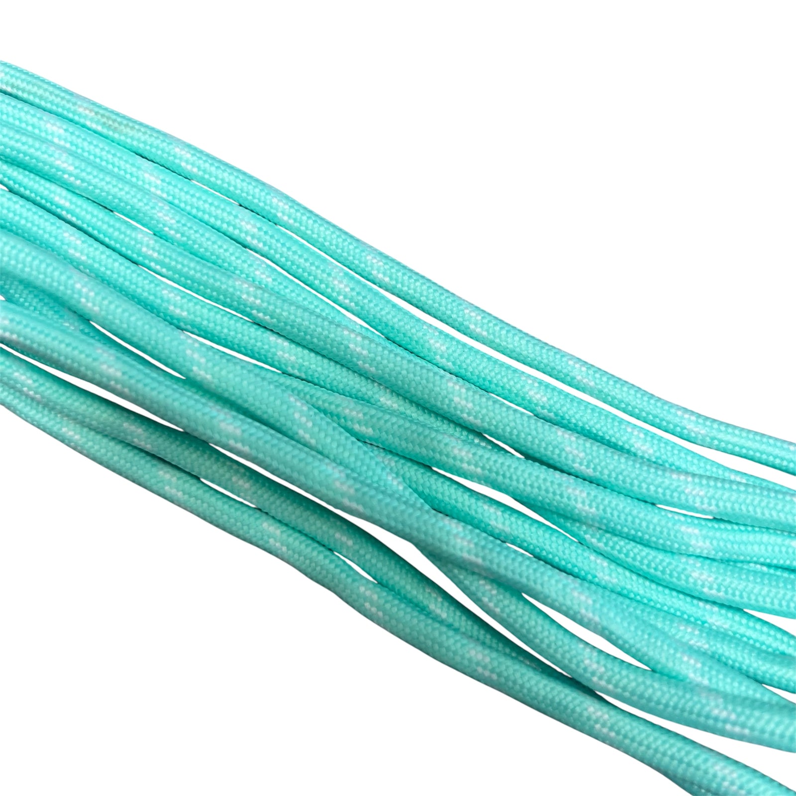 Parakoord turquoise wit 5mm - 1 meter-Koord-Kraaltjes van Renate
