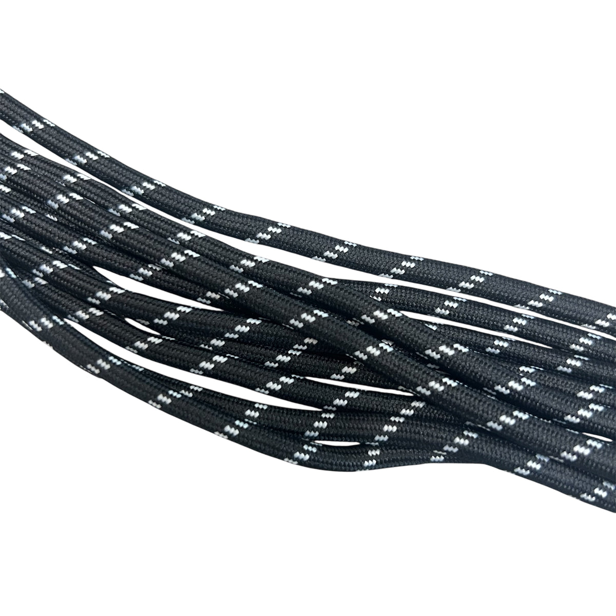 Parakoord zwart wit 5mm - 1 meter-Koord-Kraaltjes van Renate