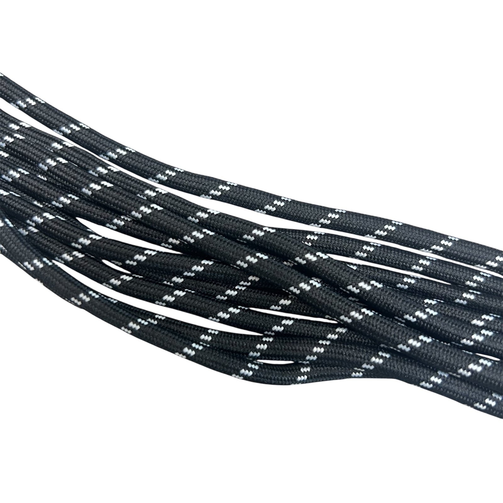 Parakoord zwart wit 5mm - 1 meter-Koord-Kraaltjes van Renate