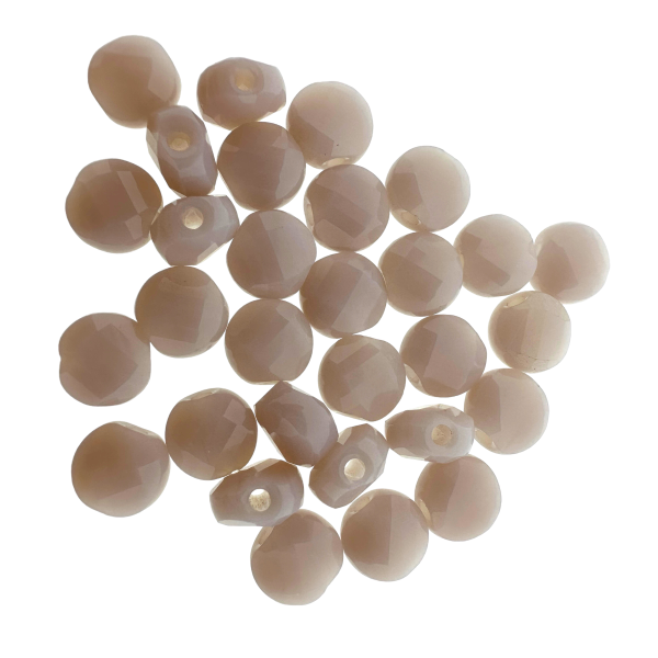 Plat Ronde Facet Glaskralen LavenderBlush 6x4mm - 30 stuks-Kralen-Kraaltjes van Renate
