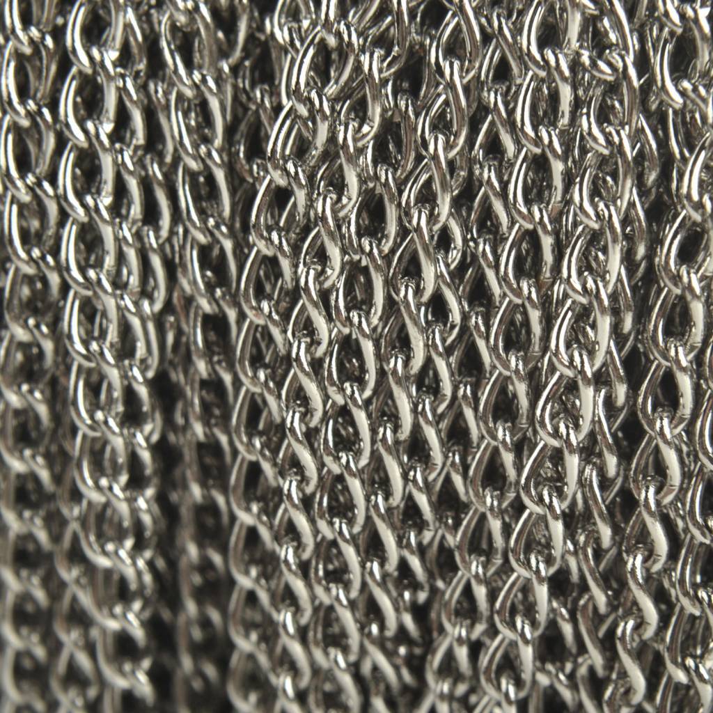 Platte schakelketting 5x3mm - per meter-Kraaltjes van Renate