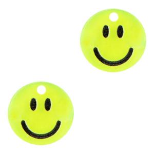 Plexx bedel smiley Neon yellow 12mm-Kraaltjes van Renate