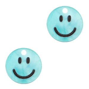 Plexx bedel smiley Shiny tiffany blue 12mm-Kraaltjes van Renate