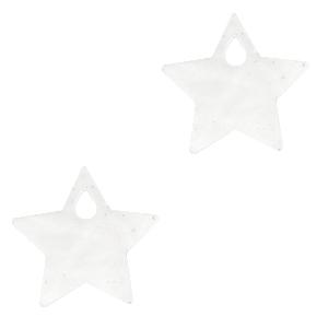 Plexx bedel star White 13mm-Kraaltjes van Renate