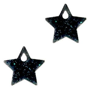 Plexx bedel star shimmery Black 13mm-Kraaltjes van Renate