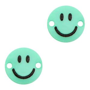 Plexx tussenzetsel smiley Mint green 12mm-Kraaltjes van Renate