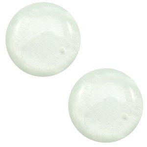 Polaris cabochon Mosso shiny Pastel azore green 7mm-Kraaltjes van Renate