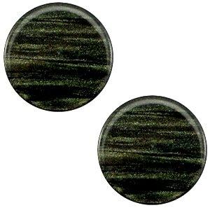 Polaris cabochon Sparkle dust Dark classic green 7mm-Kraaltjes van Renate