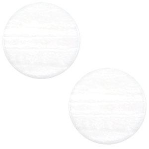 Polaris cabochon Sparkle dust White 7mm-Kraaltjes van Renate