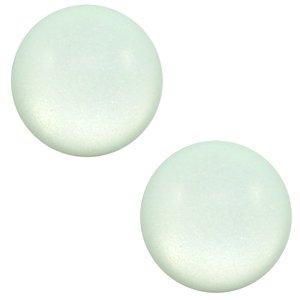 Polaris cabochon matt Gossamer green 7mm-Kraaltjes van Renate