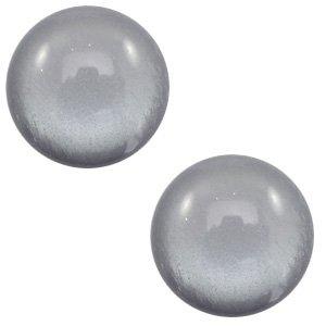 Polaris cabochon soft tone shiny Gallant grey 7mm-Kraaltjes van Renate
