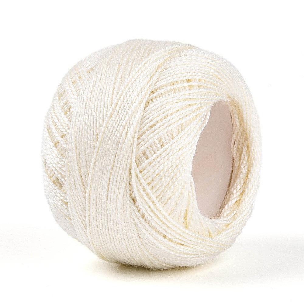 Polyester Koord Gevlochten Wit 0.5-1mm - per rol-Koord-Kraaltjes van Renate
