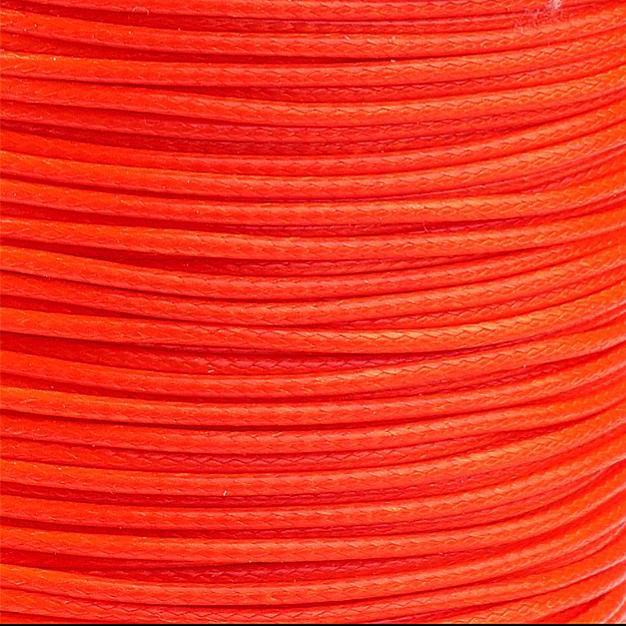 Waxkoord Oranje 1.0mm - per 5 meter-Koord-Kraaltjes van Renate