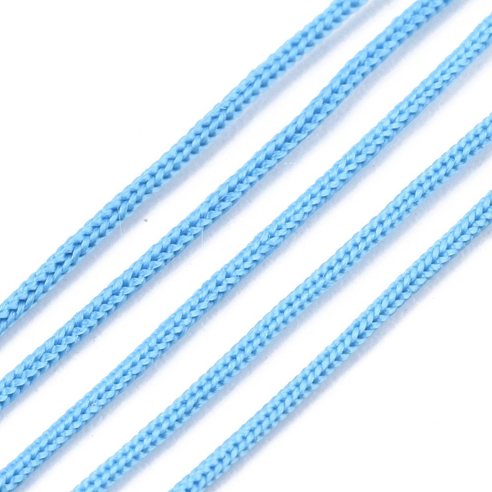 Polyester koord aqua blauw 0.5mm - per 5 meter-koord-Kraaltjes van Renate