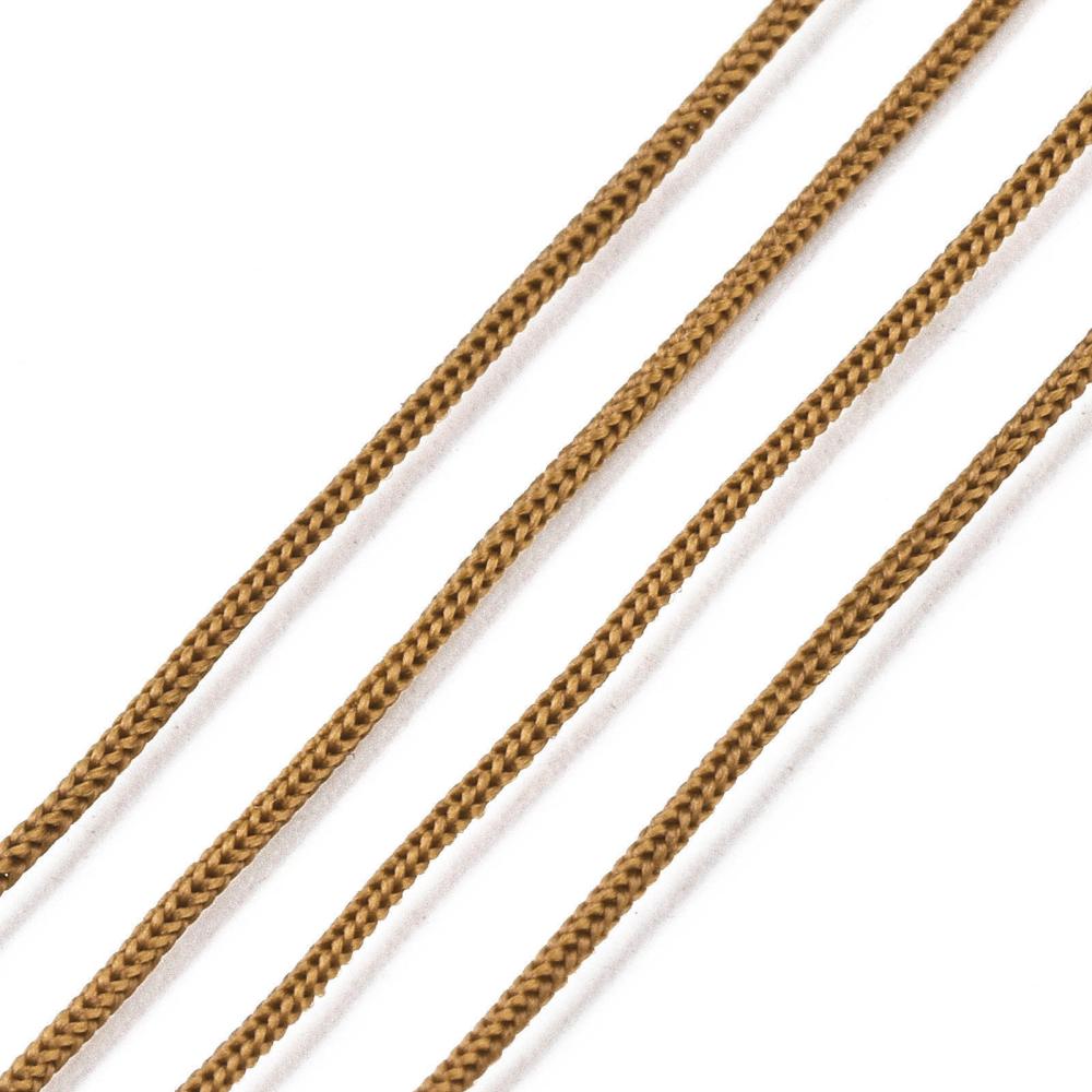 Polyester koord camel bruin 0.5mm - per 5 meter-koord-Kraaltjes van Renate