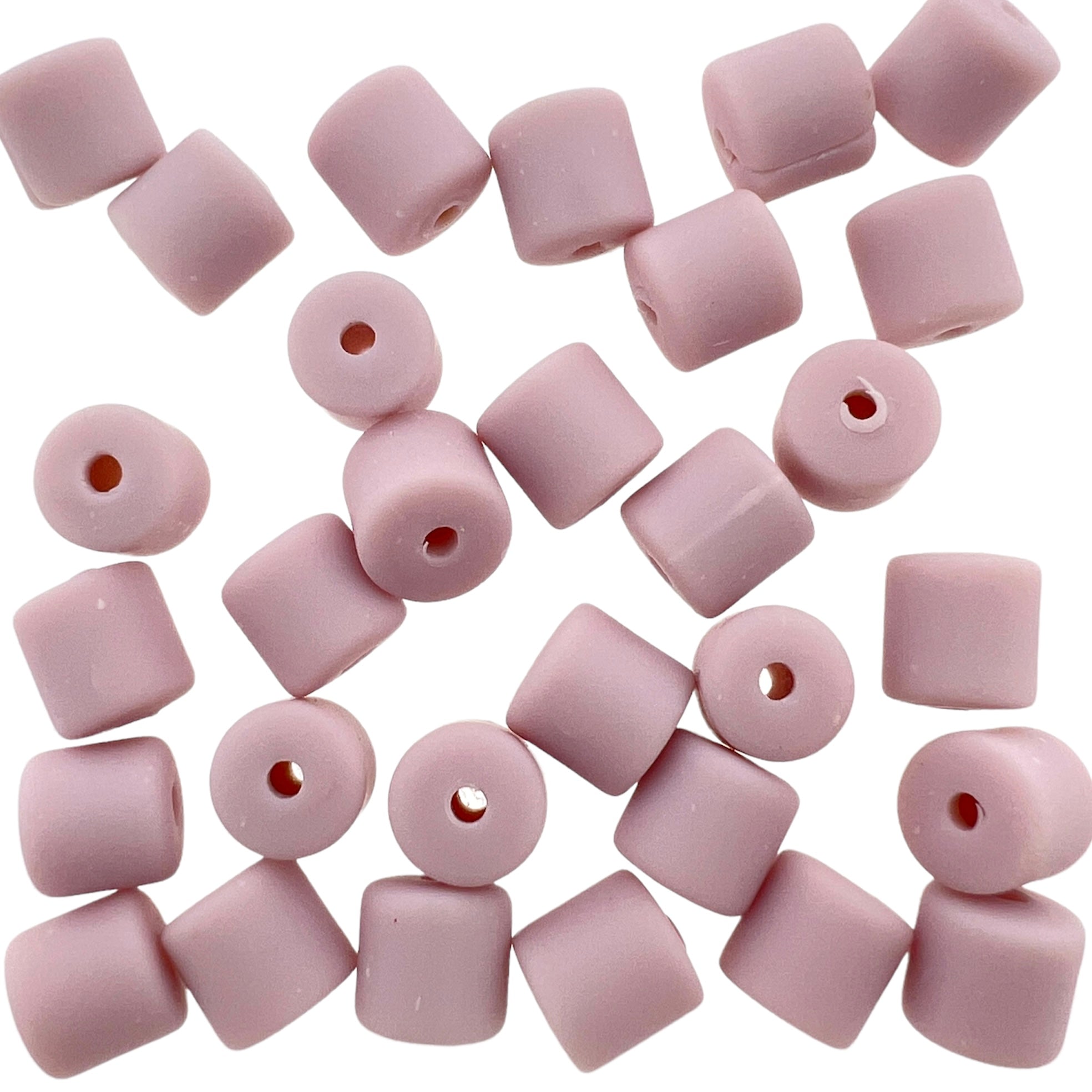 Polymeer candy kralen lila 6~7x3mm - ±30 stuks-Kralen-Kraaltjes van Renate
