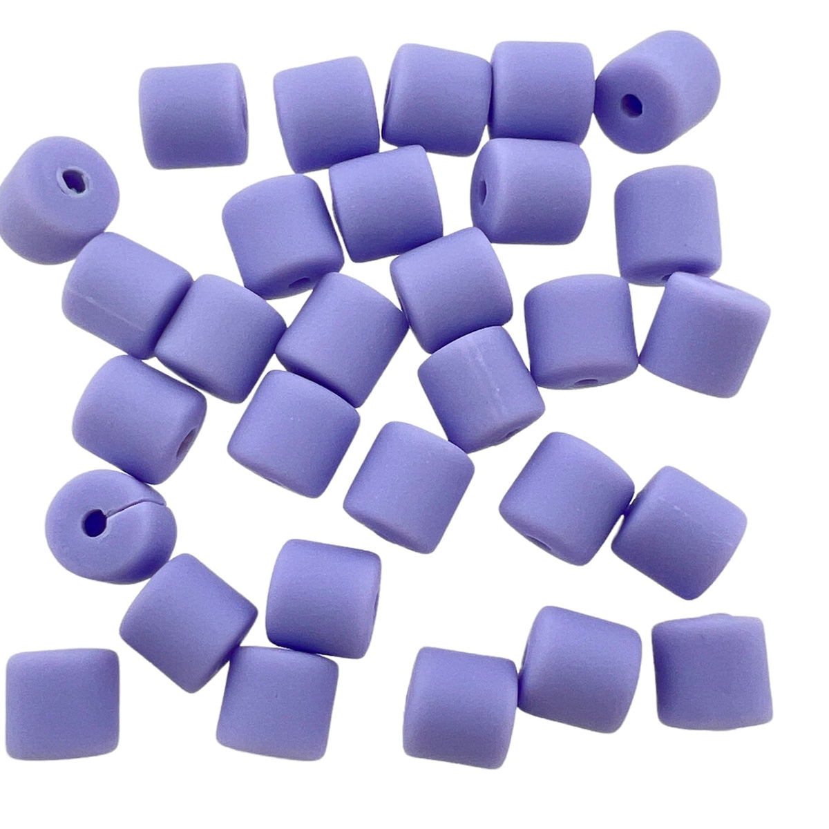 Polymeer candy kralen paars 6~7x3mm - ±30 stuks-Kralen-Kraaltjes van Renate