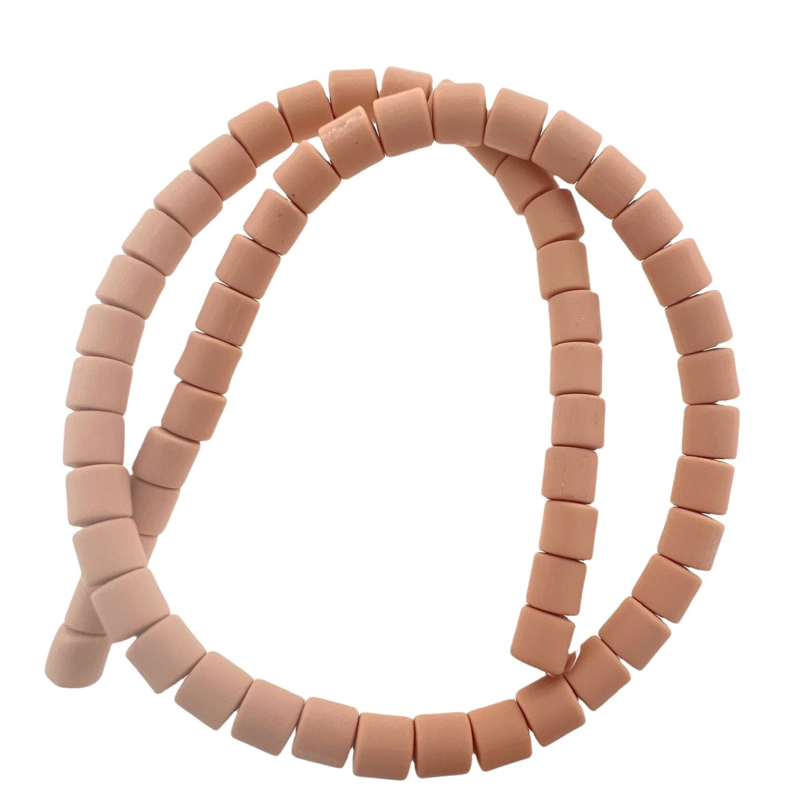 Polymeer disc kralen Biscuit brown 6,5x6mm - ±30 stuks-Kralen-Kraaltjes van Renate