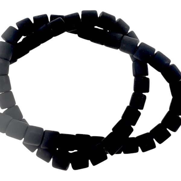 Polymeer disc kralen Black 6,5x6mm - ±30 stuks-Kralen-Kraaltjes van Renate