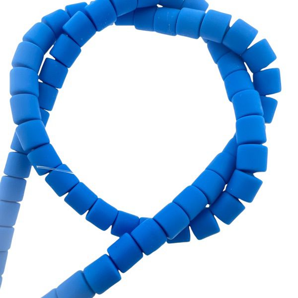 Polymeer disc kralen Dodger blue 6,5x6mm - ±30 stuks-Kralen-Kraaltjes van Renate