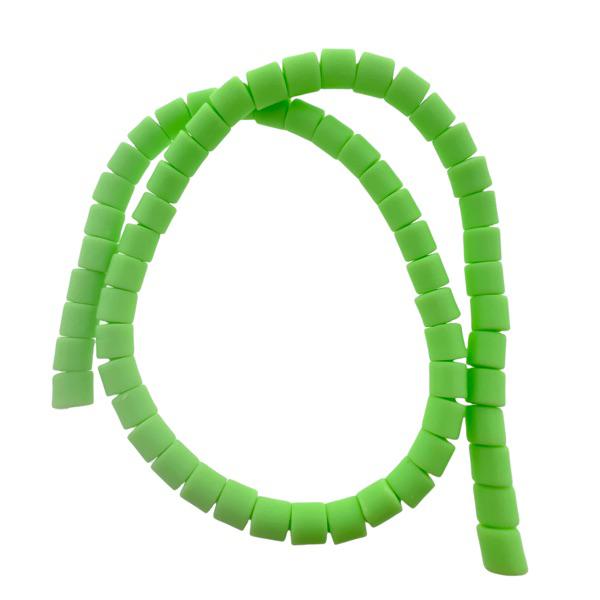 Polymeer disc kralen Lawn green 6,5x6mm - ±30 stuks-Kralen-Kraaltjes van Renate