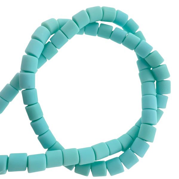 Polymeer disc kralen Light blue 6,5x6mm - ±30 stuks-Kralen-Kraaltjes van Renate