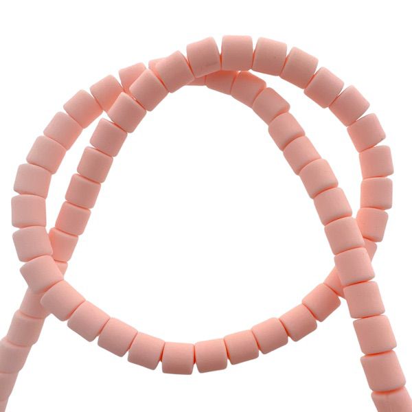 Polymeer disc kralen Light pink 6,5x6mm - ±30 stuks-Kralen-Kraaltjes van Renate