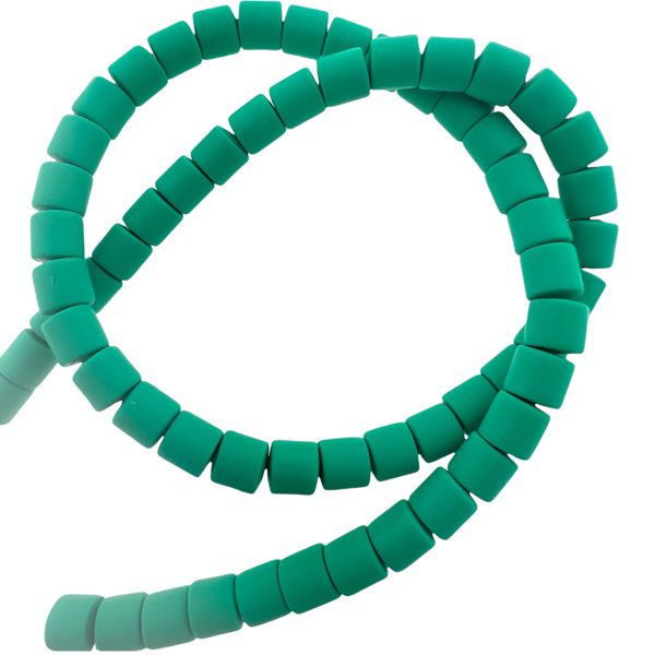 Polymeer disc kralen Green 6,5x6mm - ±30 stuks-Kralen-Kraaltjes van Renate