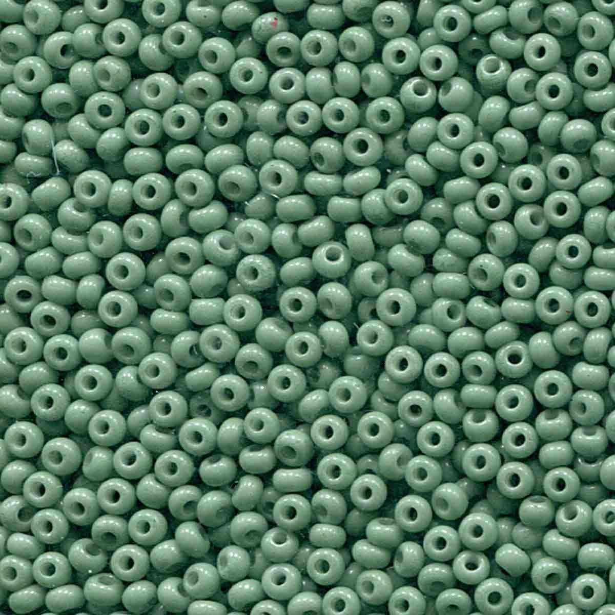 Preciosa Rocailles 03663 Jade Opaak 8/0 (3.0mm) - 10 gram-Kralen-Kraaltjes van Renate