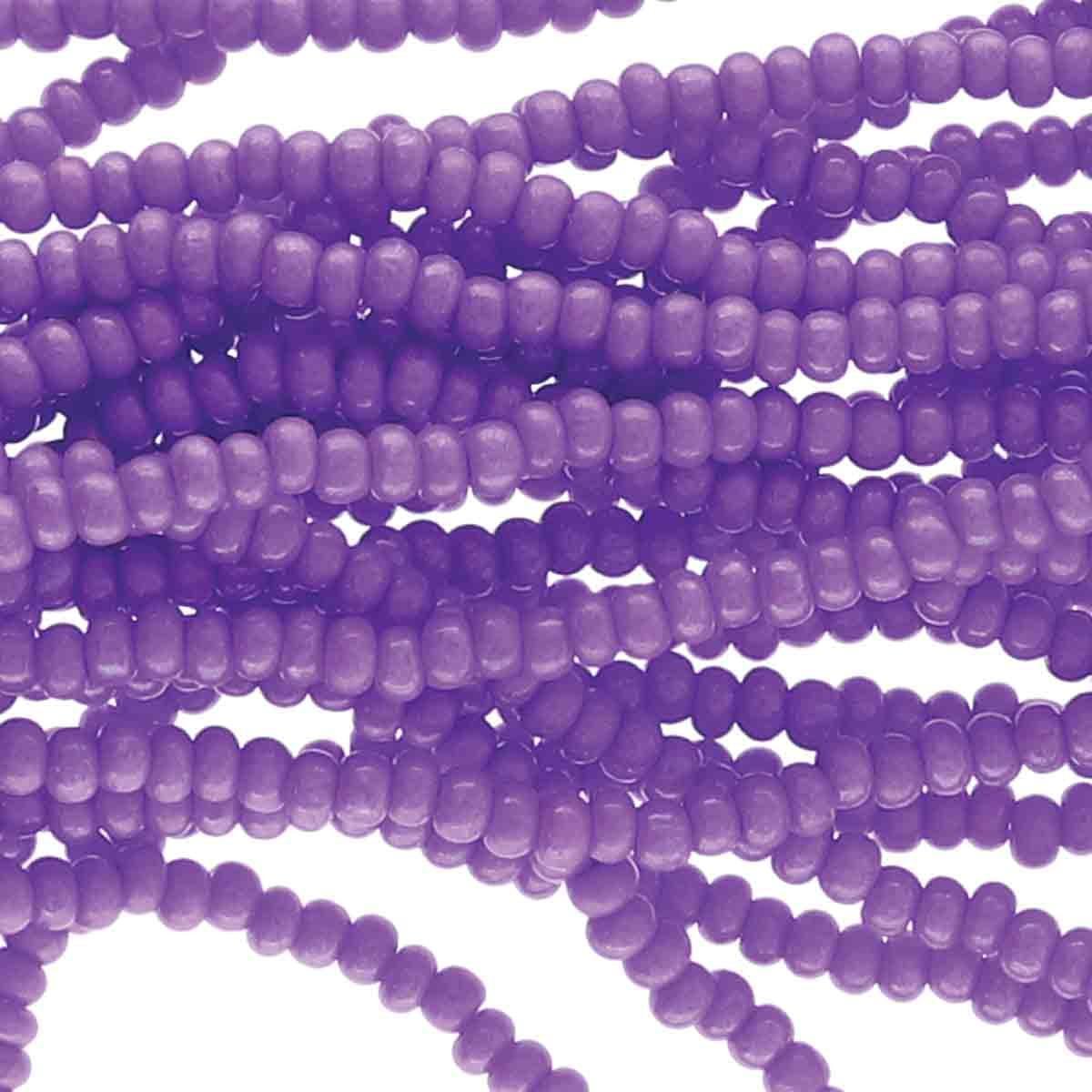 Preciosa Rocailles 16128 Opaak Geverfd Violet 8/0 (3.0mm) - 10 gram-Kralen-Kraaltjes van Renate