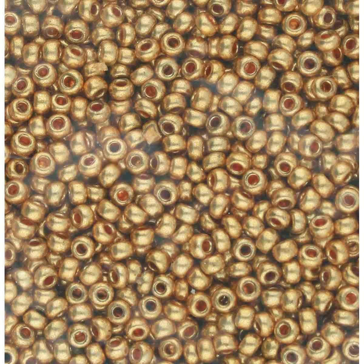 Preciosa Rocailles 18583 Donkergoud 11/0 (2mm) - 10 gram-Kralen-Kraaltjes van Renate