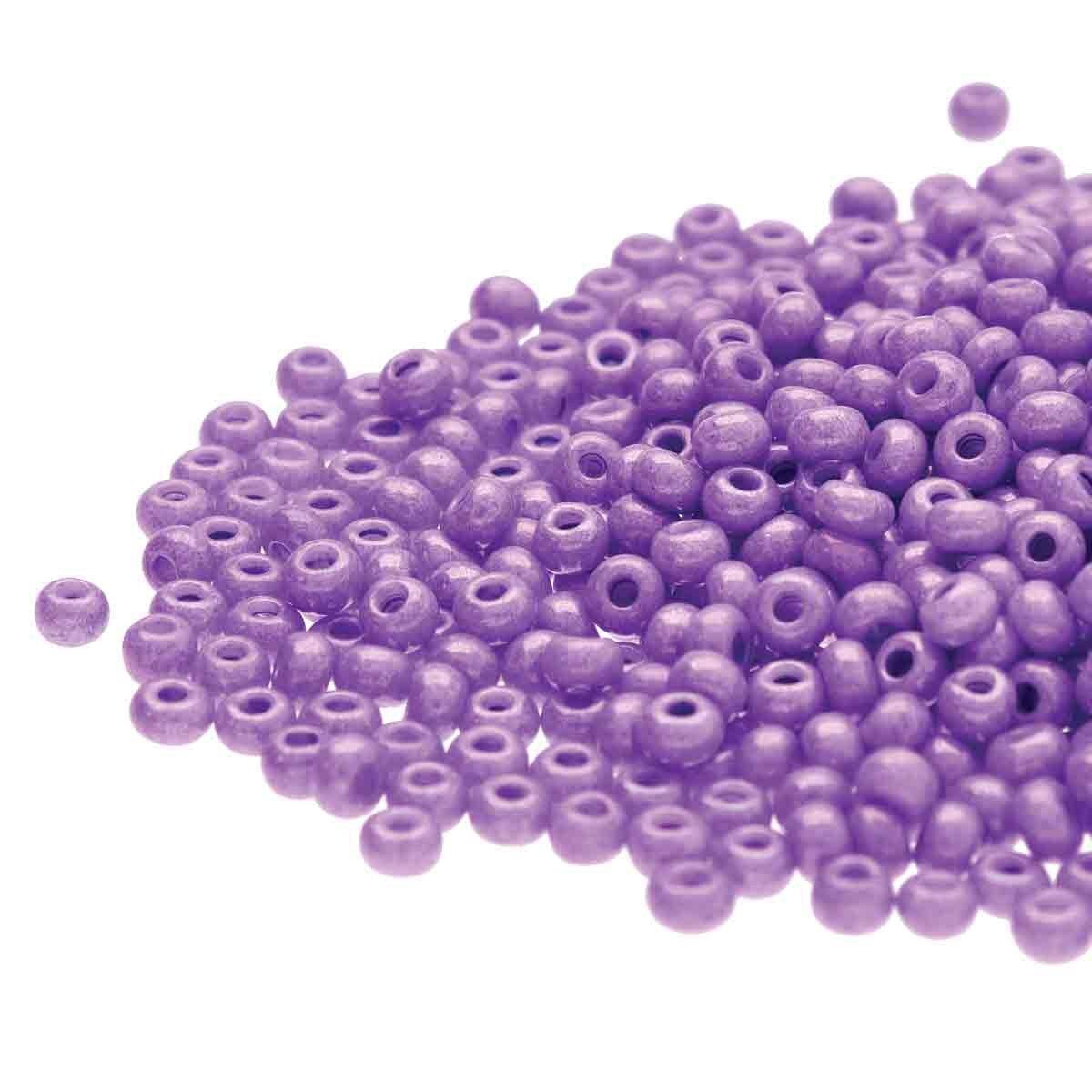 Preciosa Rocailles Opaak Violet Terra 8/0 - 10 gram-Kralen-Kraaltjes van Renate