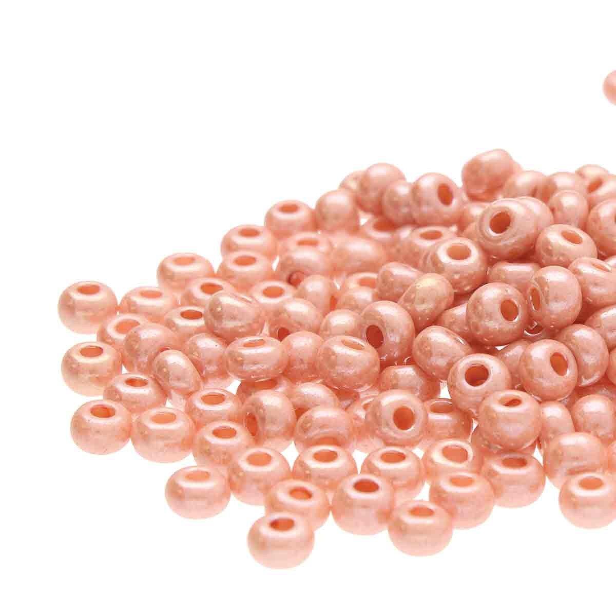 Preciosa Rocailles Roze Opaak Lustre 8/0 - 10 gram-Kralen-Kraaltjes van Renate