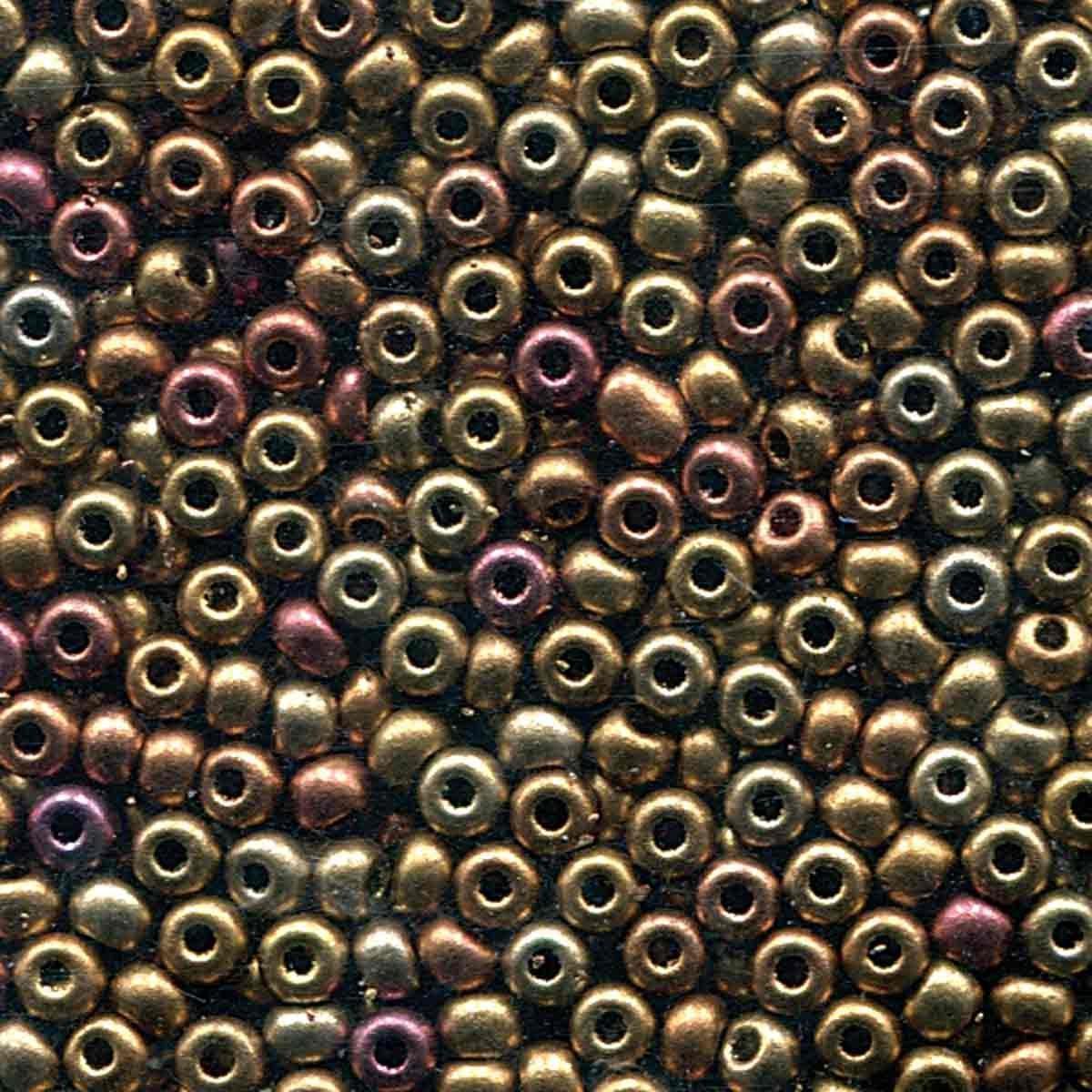 Preciosa rocailles Gold Rainbow 8/0 (3mm) – 10 gram-Kralen-Kraaltjes van Renate