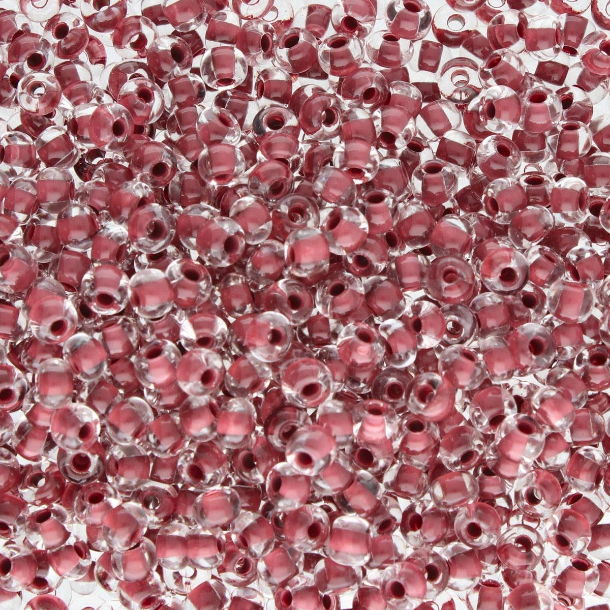 Preciosa rocailles SB11-08A18 terra intensive lined 11/0 (2mm) - 10 gram-Kralen-Kraaltjes van Renate