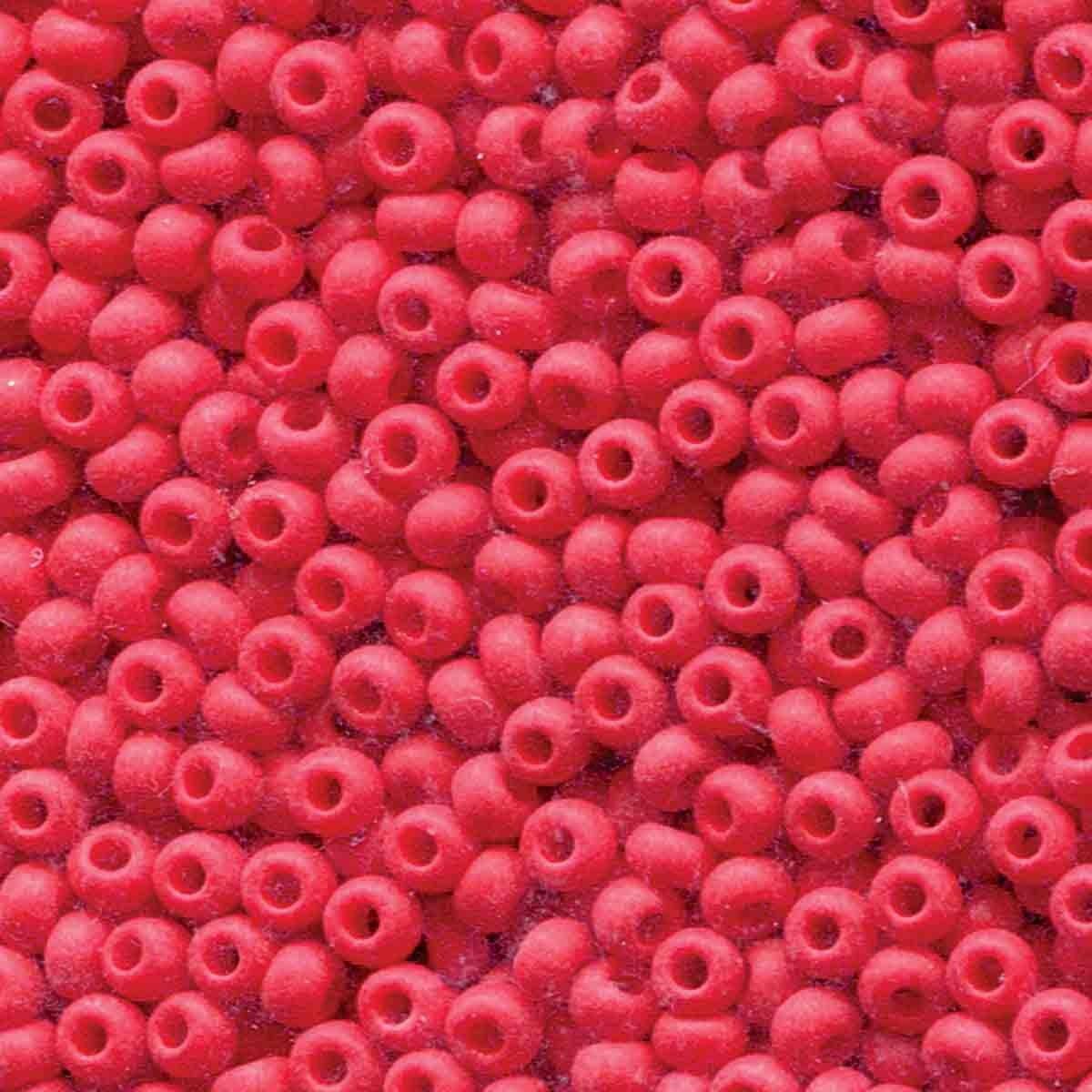 Miyuki rocailles SB11-93190M Mat red 11/0 (3mm) - 10 gram-Kralen-Kraaltjes van Renate