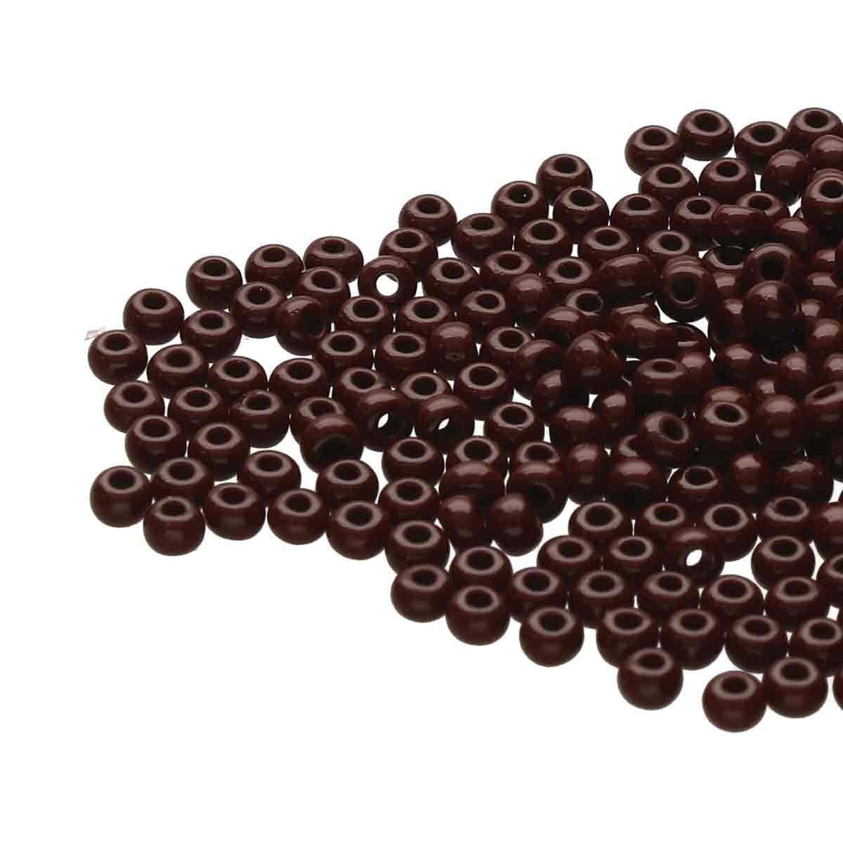 Preciosa rocailles SB11-13780 brown opaque 11/0 (2mm) - 10 gram-Kralen-Kraaltjes van Renate