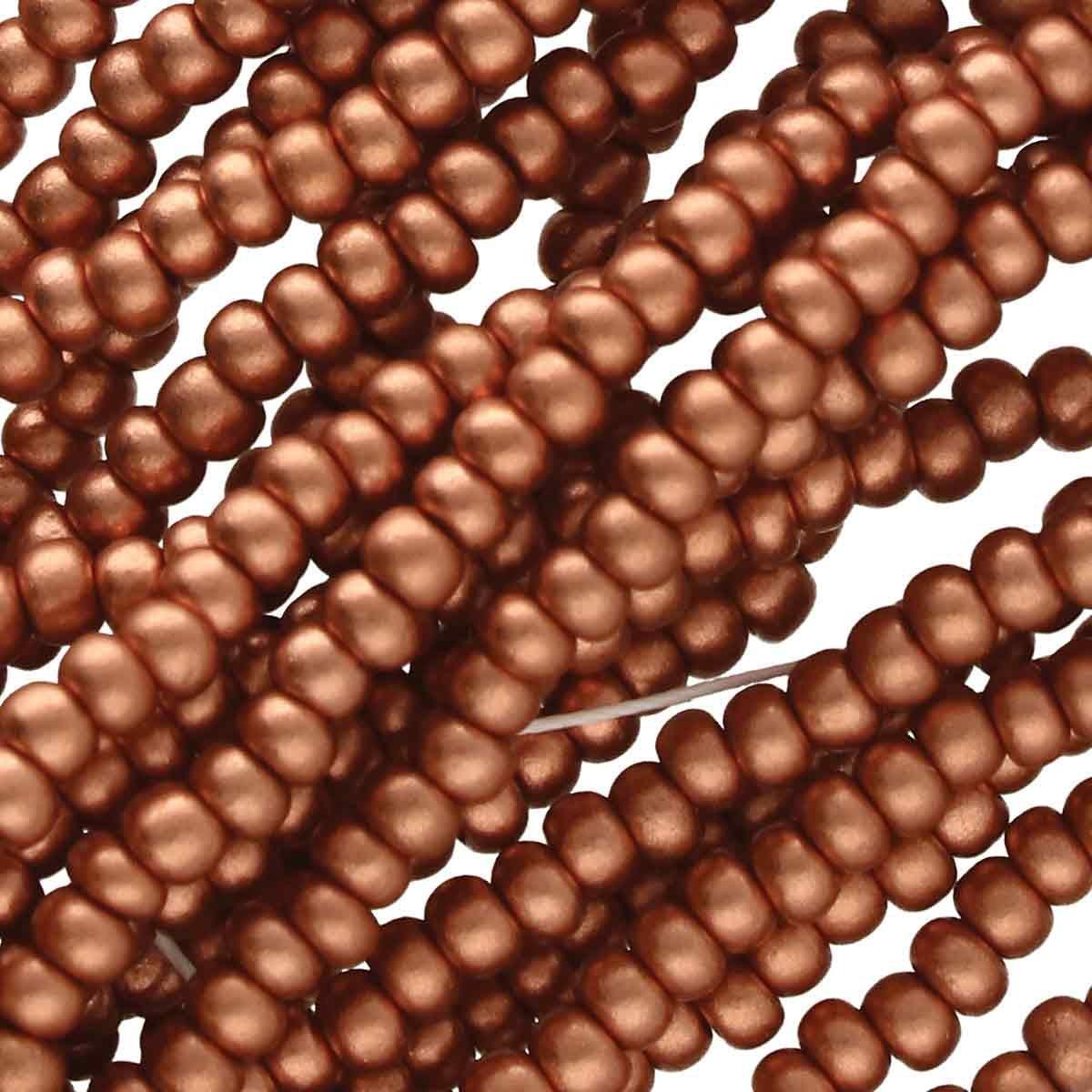 Preciosa rocailles Soft Copper 8/0 (3mm) – 10 gram-Kralen-Kraaltjes van Renate