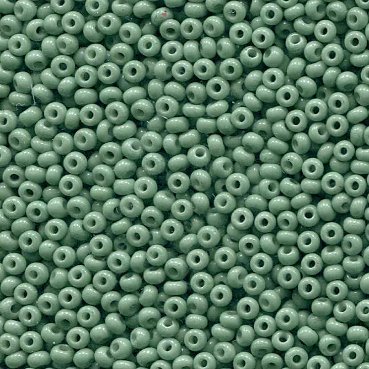 Preciosa rocailles glas 11/0 jade opaque green (2mm) - 10 gram-Kralen-Kraaltjes van Renate