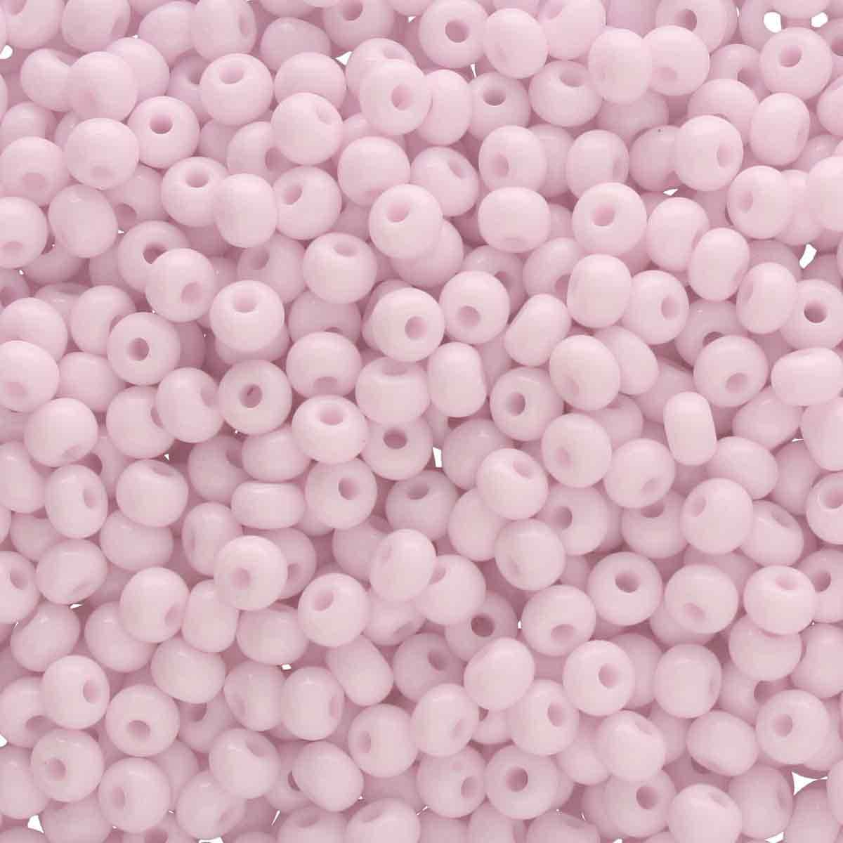 Preciosa rocailles glas 11/0 opaque pink (2mm) - 10 gram-Kralen-Kraaltjes van Renate