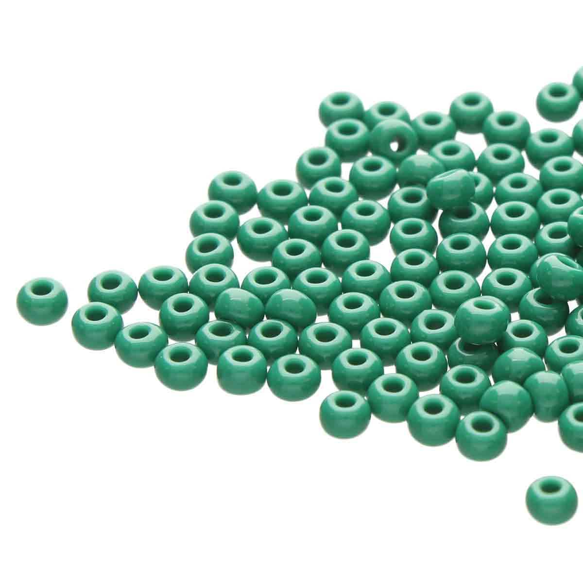 Preciosa rocailles glas darkgreen (4,3mm) - 10 gram-Kralen-Kraaltjes van Renate