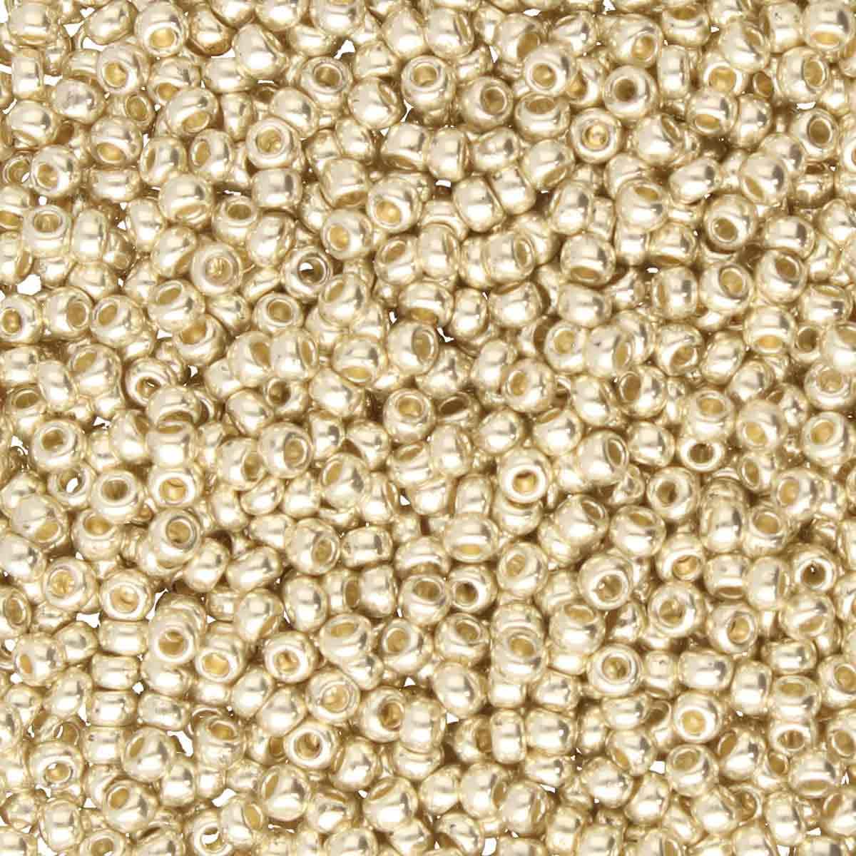 Preciosa rocailles glas 6/0 light gold (4,3mm) - 10 gram-Kralen-Kraaltjes van Renate