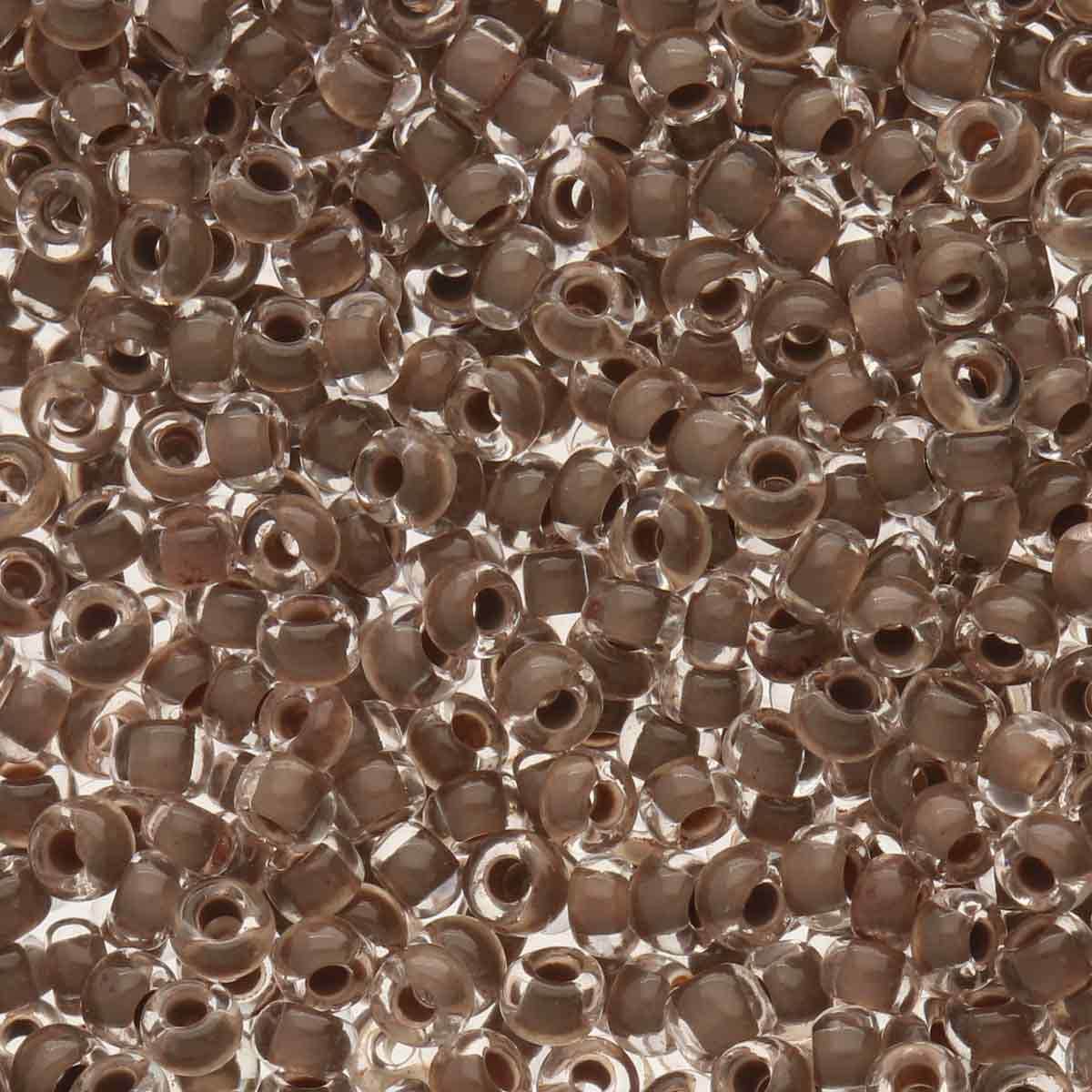 Preciosa rocailles glas lined choco (4,3mm) - 10 gram-Kralen-Kraaltjes van Renate