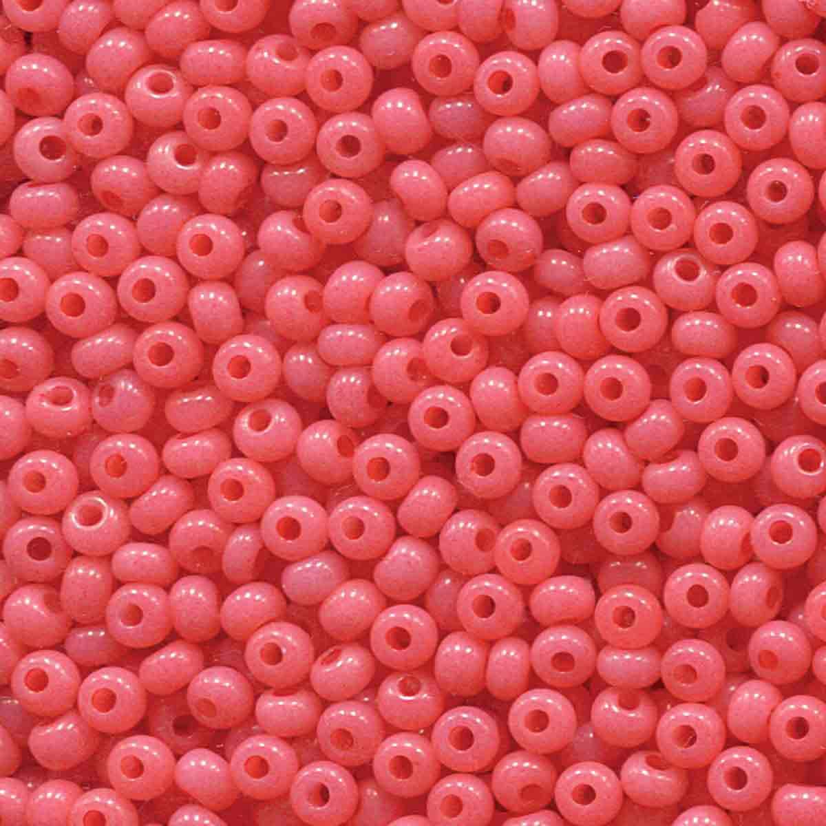 Preciosa rocailles glas salmon opal (4,3mm) - 10 gram-Kralen-Kraaltjes van Renate