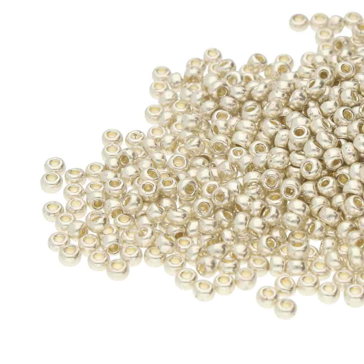 Preciosa rocailles glas 6/0 silver (4,3mm) - 10 gram-Kralen-Kraaltjes van Renate