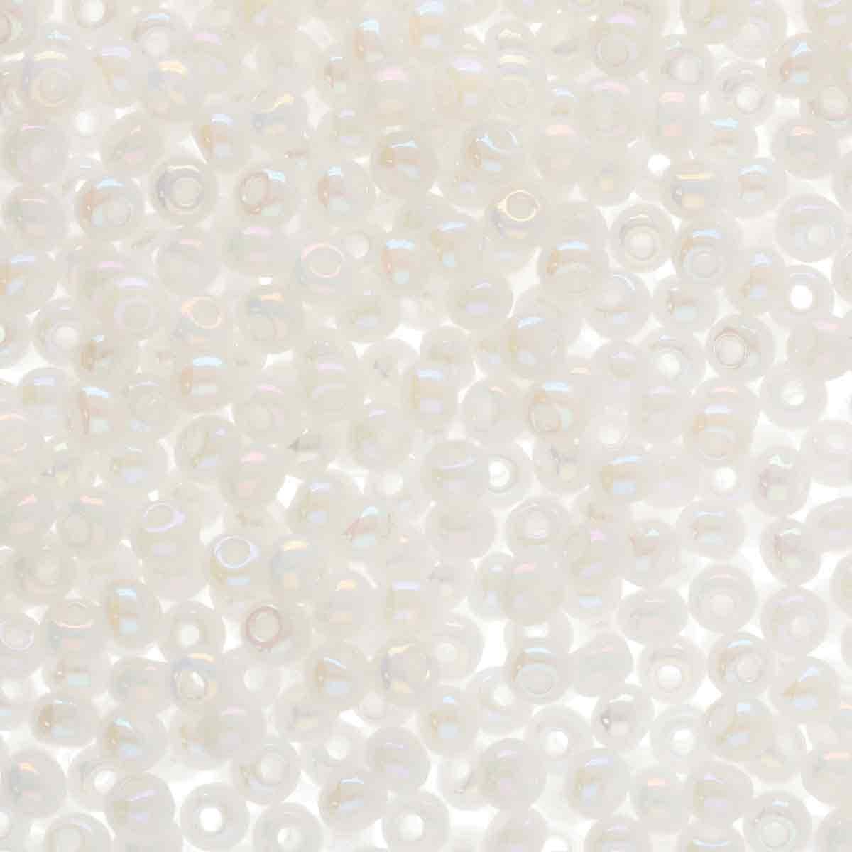 Preciosa rocailles glas white rainbow (4,3mm) - 10 gram-Kralen-Kraaltjes van Renate