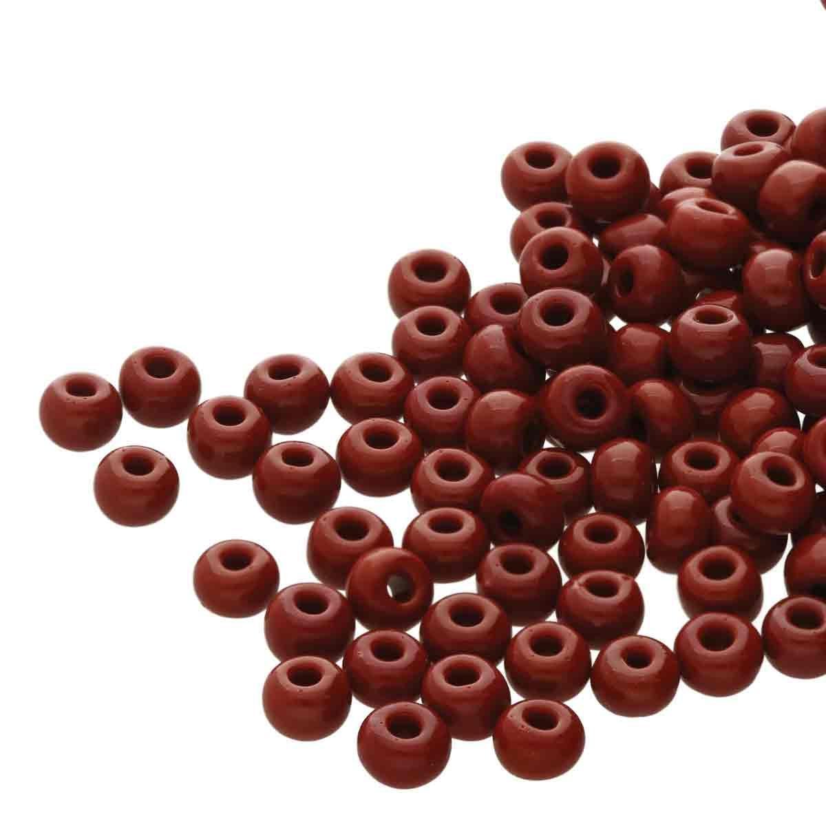 Preciosa rocailles glas 8/0 medium brown (3mm) - 10 gram-Kralen-Kraaltjes van Renate